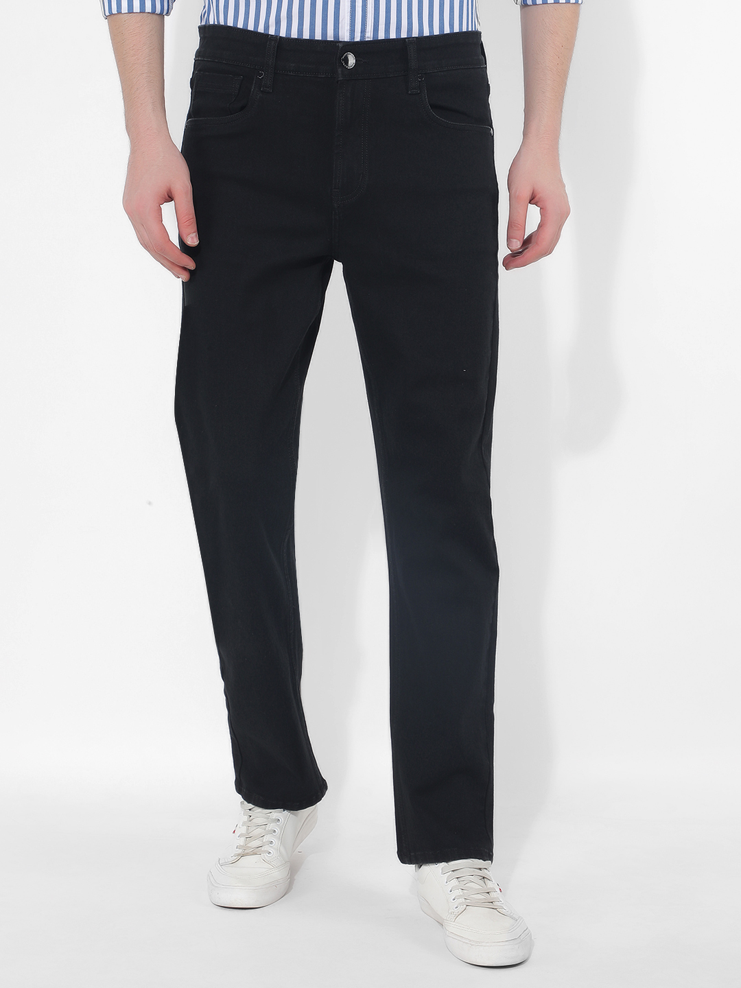 Numero Uno Men Solid Black Jeans